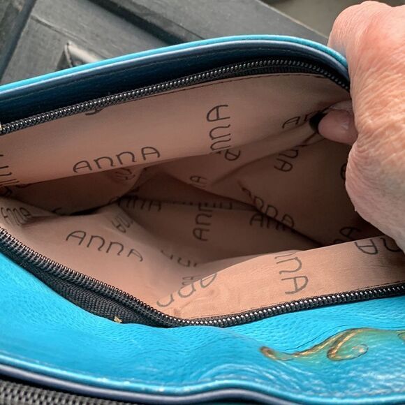 Anna by Anuschka handbag.  All leather and hand painted - Picture 5 of 14